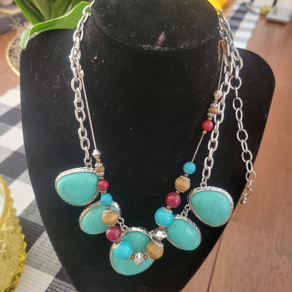 Sold Lot 7 Vintage to Costume Spring Necklace Bundle - Picture 2 of 10